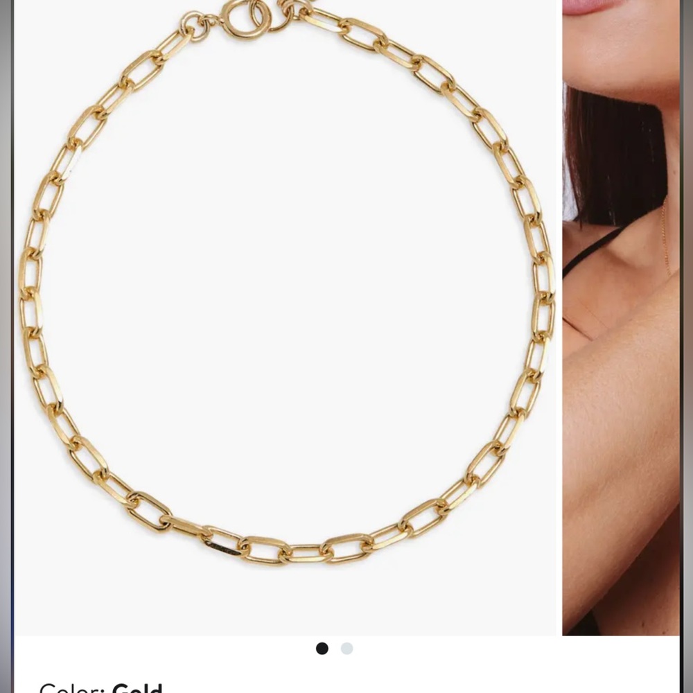 Elegant Gold Link Bracelet by Set & Stones